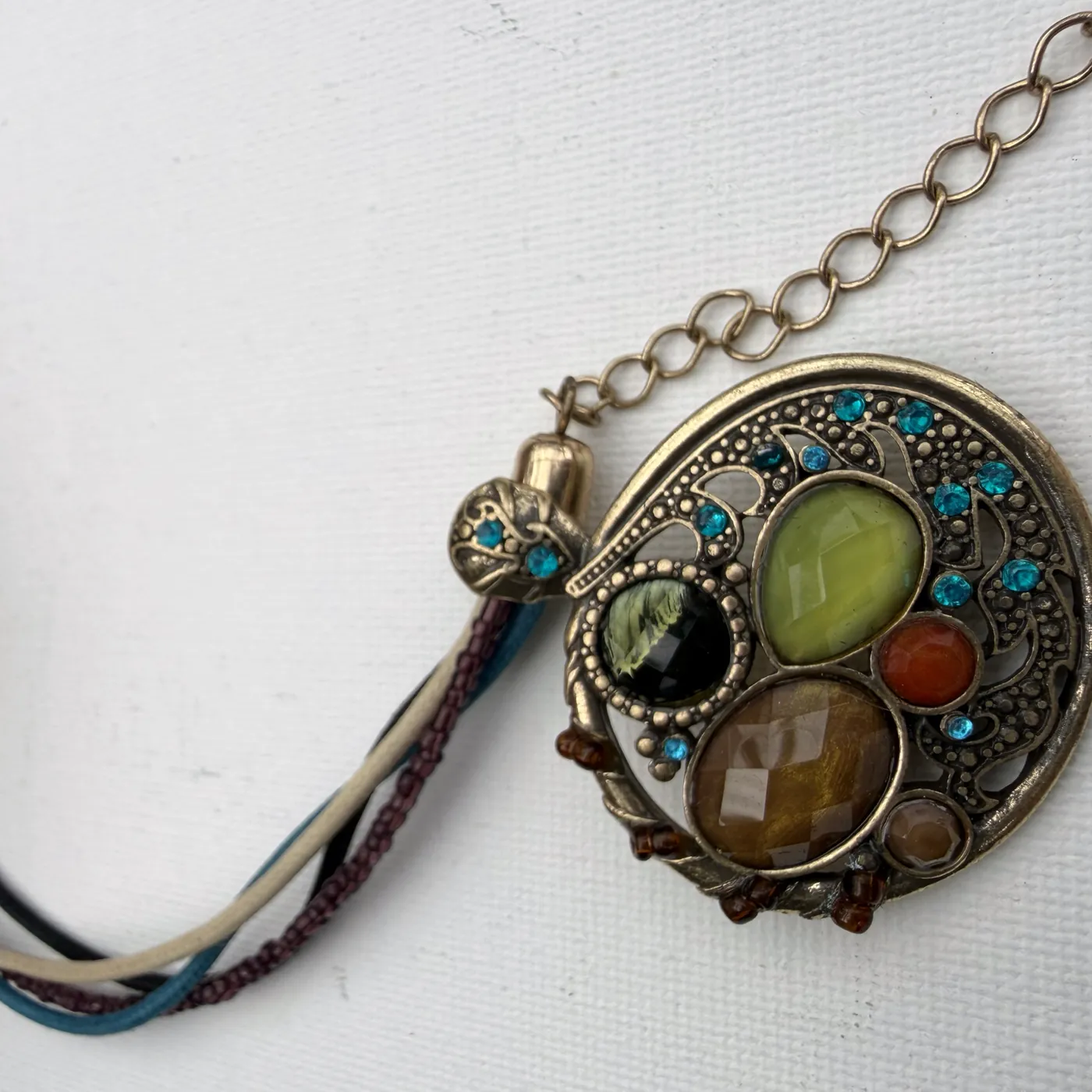 Amber & Green Cabochon