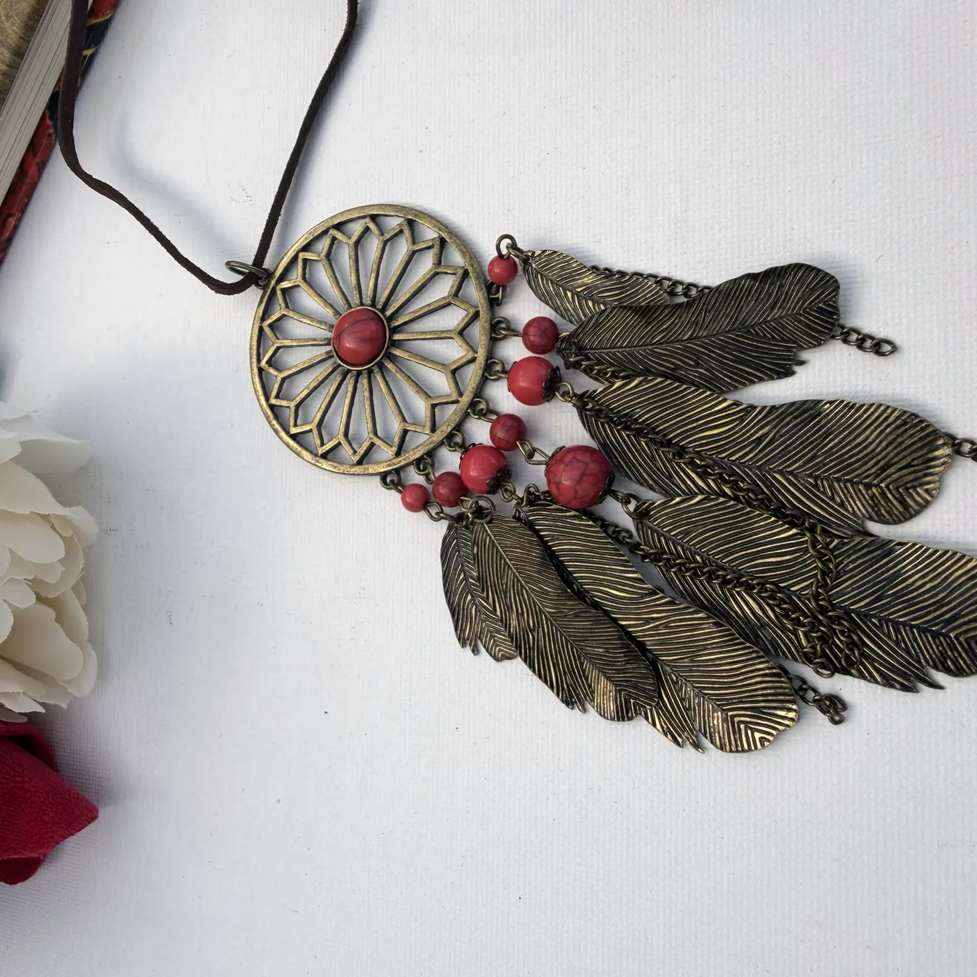 Feather Dreamcatcher Necklace