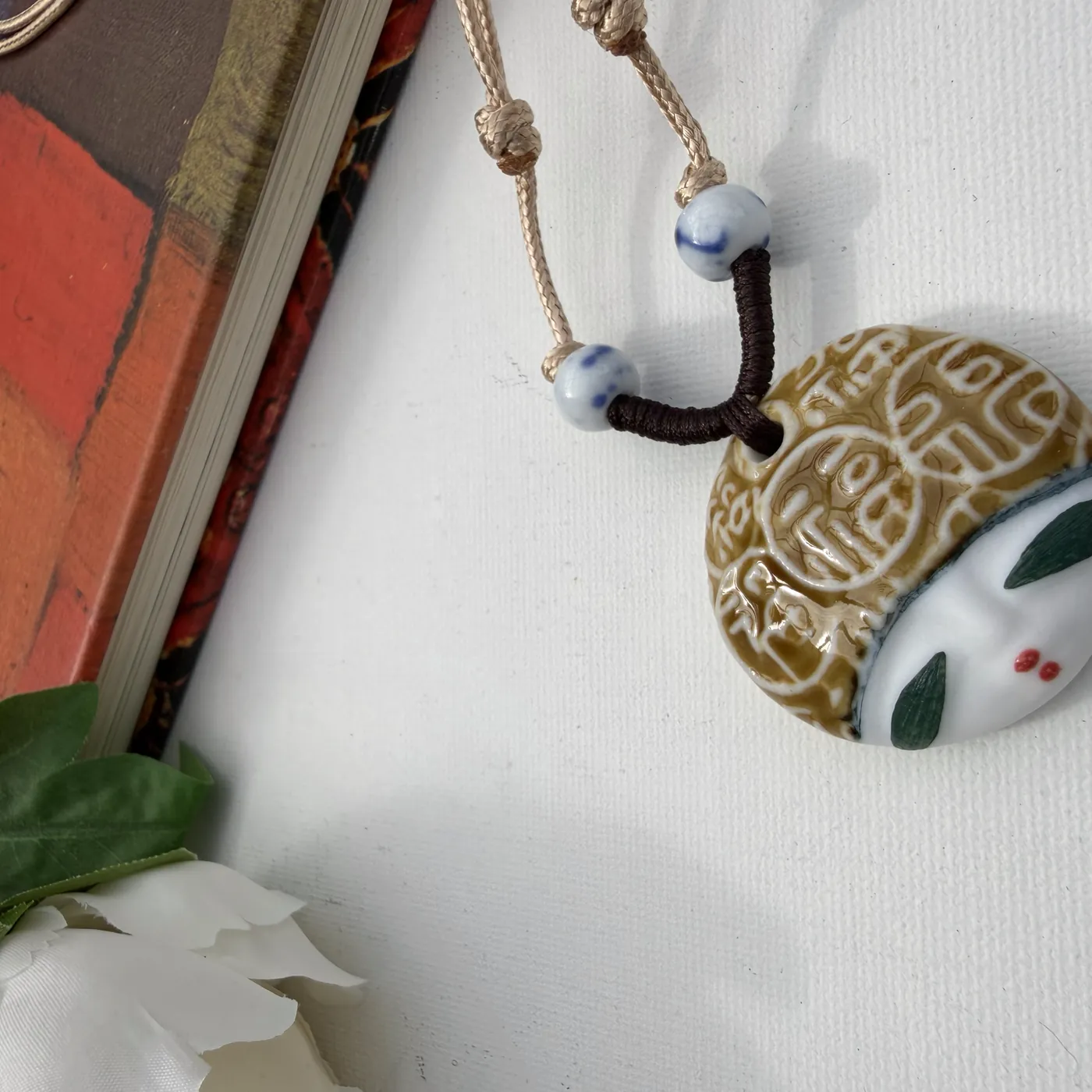 Fu-Shou Round Pendant