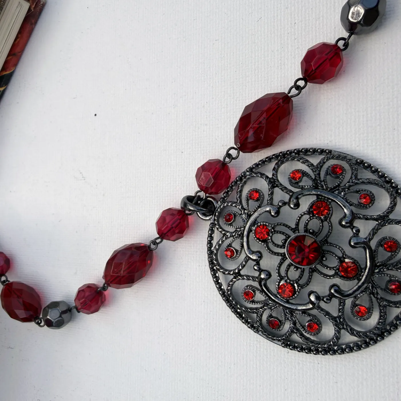 Ruby Glass & Gunmetal