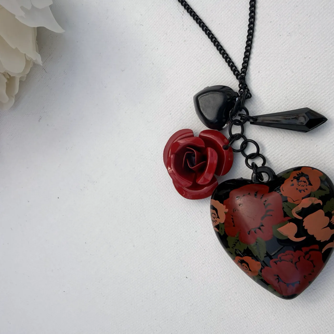 Painted Rose Heart