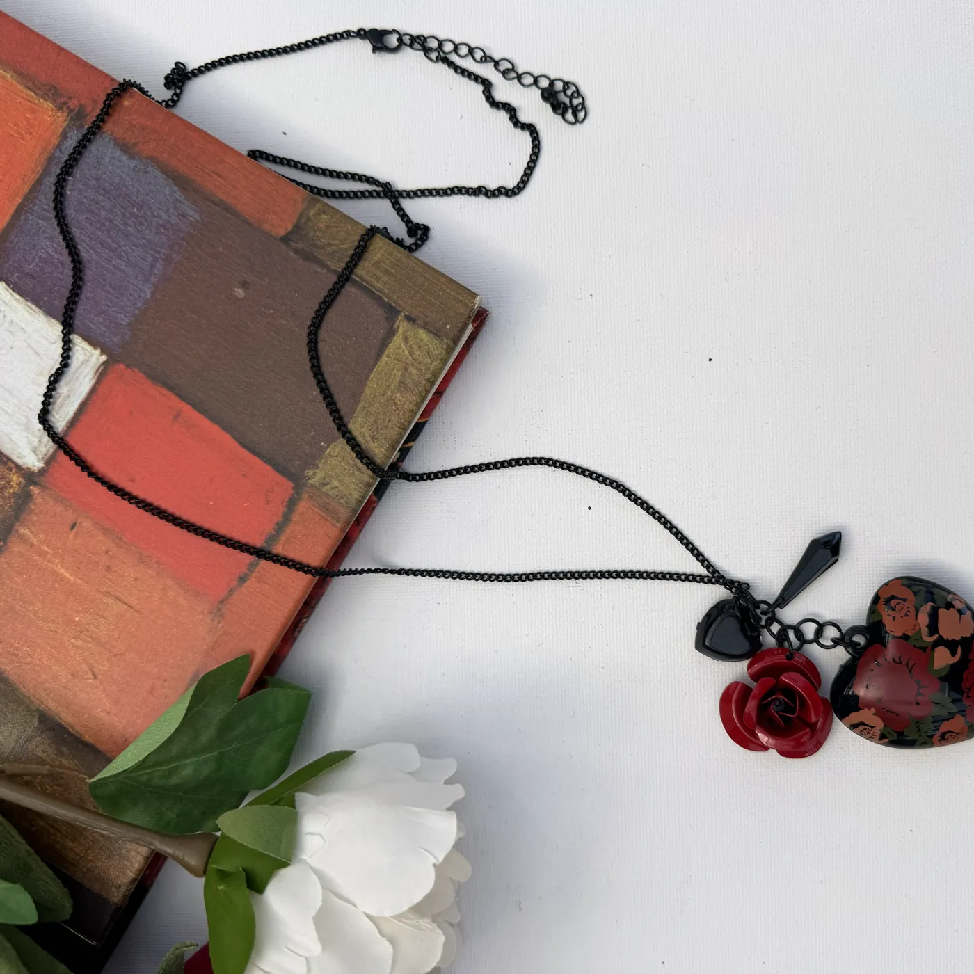 Painted Rose Heart — view 2