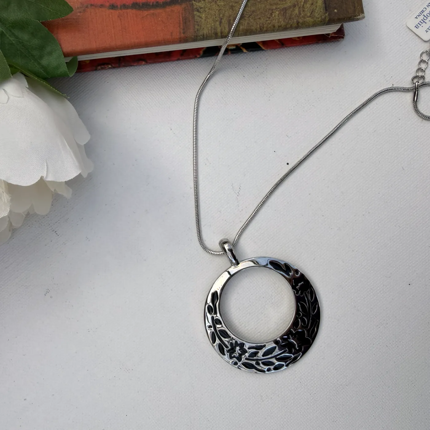 Open Circle Pendant — view 3