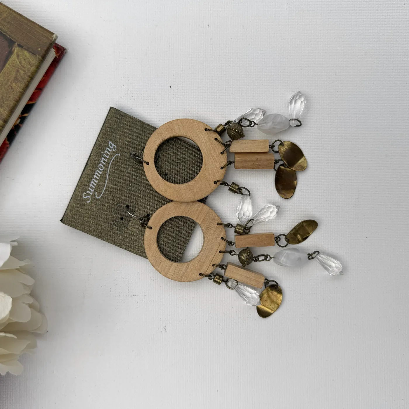 Wooden Hoop Chandeliers — view 2
